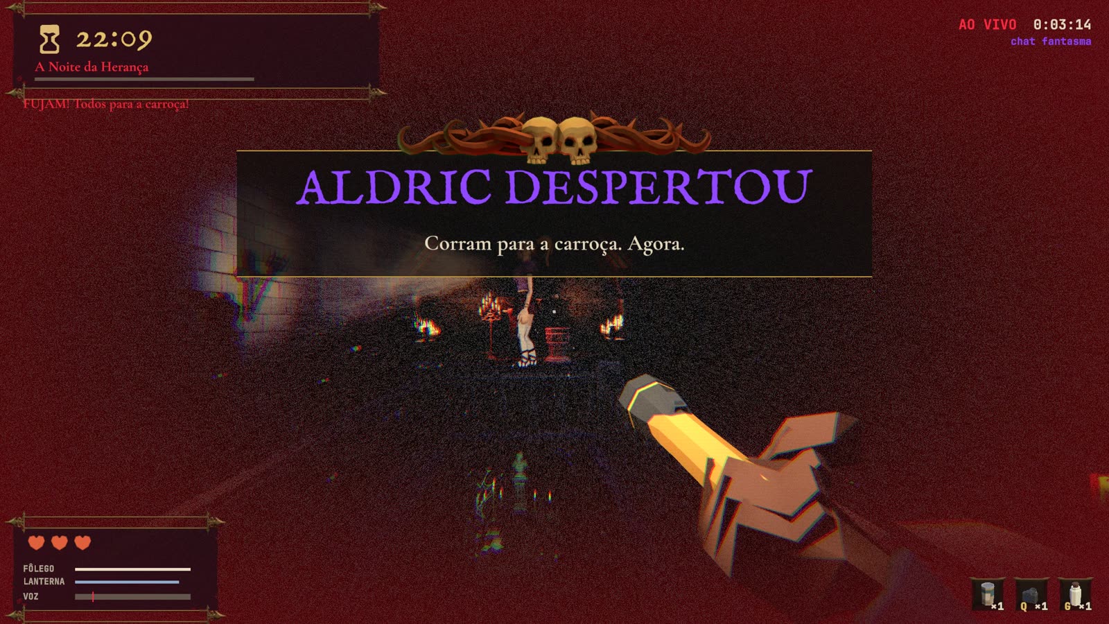 Aldric desperta na capela